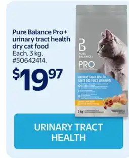 Walmart Pure Balance Pro+ urinary tract health dry cat food offer