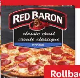 Walmart Red Baron classic, thin or deep dish frozen pizza offer