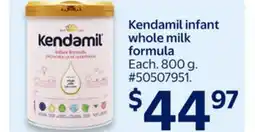 Walmart Kendamil infant whole milk formula offer