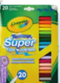Walmart Crayola Super Tips 20s washable markers offer