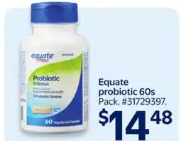 Walmart Equate probiotic 60s offer