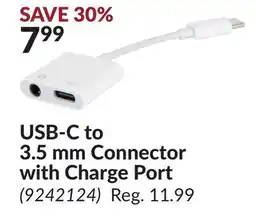 Princess Auto USB-C to 3.5 mm Connector with Charge Port offer