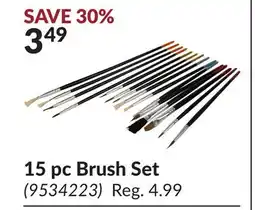 Princess Auto 15 pc Brush Set offer
