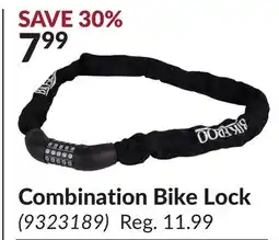 Princess Auto Combination Bike Lock offer