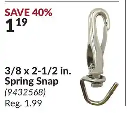 Princess Auto 3/8 x 2-1/2 in. Spring Snap offer