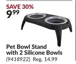 Princess Auto Pet Bowl Stand with 2 Silicone Bowls offer