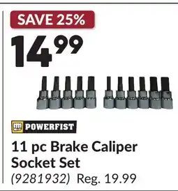 Princess Auto 11 pc Brake Caliper Socket Set offer
