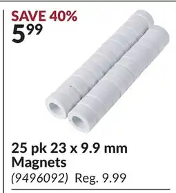 Princess Auto 25 pk 23 x 9.9 mm Magnets offer