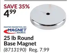 Princess Auto 25 lb Round Base Magnet offer