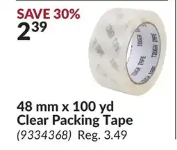 Princess Auto 48 mm x 100 yd Clear Packing Tape offer