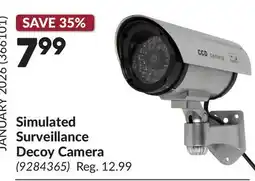 Princess Auto Simulated Surveillance Decoy Camera offer