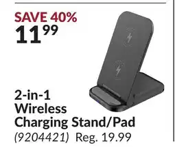 Princess Auto 2-in-1 Wireless Charging Stand/Pad offer