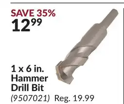 Princess Auto 1 x 6 in. Hammer Drill Bit offer