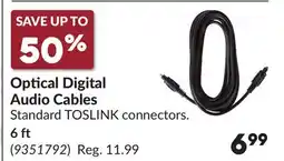 Princess Auto Optical Digital Audio Cables offer