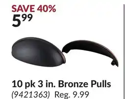Princess Auto 10 pk 3 in. Bronze Pulls offer