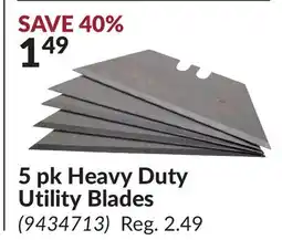 Princess Auto 5 pk Heavy Duty Utility Blades offer