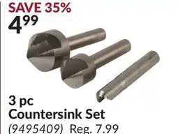 Princess Auto 3 pc Countersink Set offer