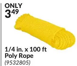 Princess Auto 1/4 in. x 100 ft Poly Rope offer
