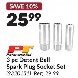 Princess Auto 3 pc Detent Ball Spark Plug Socket Set offer