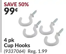 Princess Auto 4 pk Cup Hooks offer