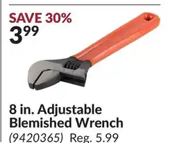 Princess Auto 8 in. Adjustable Blemished Wrench offer