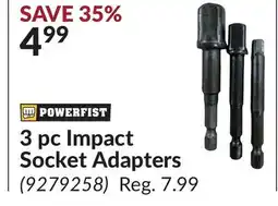 Princess Auto 3 pc Impact Socket Adapters offer