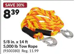 Princess Auto 5/8 in. x 14 ft 5, 000 lb Tow Rope offer