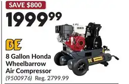 Princess Auto 8 Gallon Honda Wheelbarrow Air Compressor offer