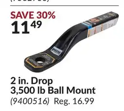 Princess Auto 2 in. Drop 3,500 lb Ball Mount offer