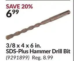 Princess Auto 3/8 x 4 x 6 in. SDS-Plus Hammer Drill Bit offer