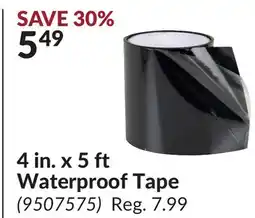 Princess Auto 4 in. x 5 ft Waterproof Tape offer