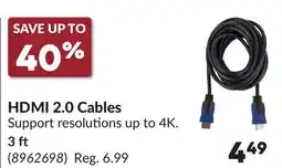 Princess Auto 3 ft HDMI 2.0 Cables offer