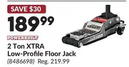 Princess Auto 2 Ton XTRA Low-Profile Floor Jack offer