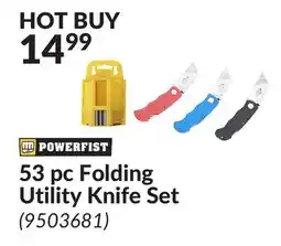 Princess Auto 53 pc Folding Utility Knife Set offer