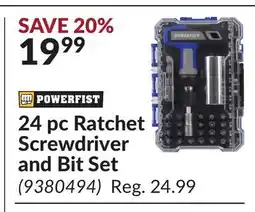 Princess Auto 24 pc Ratchet Screwdriver and Bit Set offer