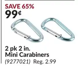 Princess Auto 2 pk 2 in. Mini Carabiners offer