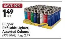 Princess Auto Clipper Refillable Lighter, Assorted Colours offer