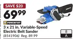 Princess Auto 3 x 21 in. Variable-Speed Electric Belt Sander offer
