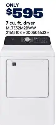 RONA MIDEA 7 cu. ft. dryer offer