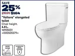 RONA LANDON & CO Voltera elongated toilet 4.8 L offer