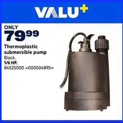 RONA VALU+ 1/6 HP Thermoplastic submersible pump offer