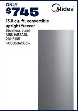 RONA 13.8 cu. ft. convertible upright freezer offer