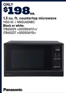 RONA PANASONIC 1.3 cu. ft. countertop microwave offer