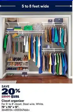 RONA Closet organizer offer