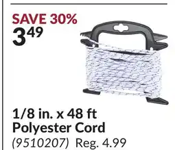 Princess Auto 1/8 in. x 48 ft Polyester Cord offer