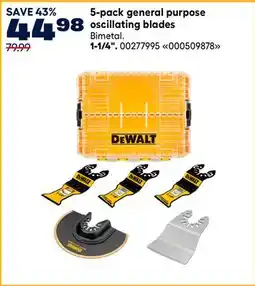 RONA DEWALT 5-pack general purpose oscillating blades 1-1/4 offer