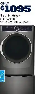 RONA ELECTROLUX 8 cu. ft. dryer offer