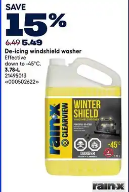 RONA De-icing windshield washer offer