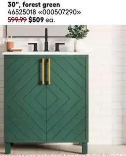 RONA LANDON & CO. Vanities 30, Forest Green offer
