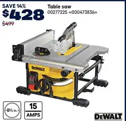 RONA DEWALT Table saw offer